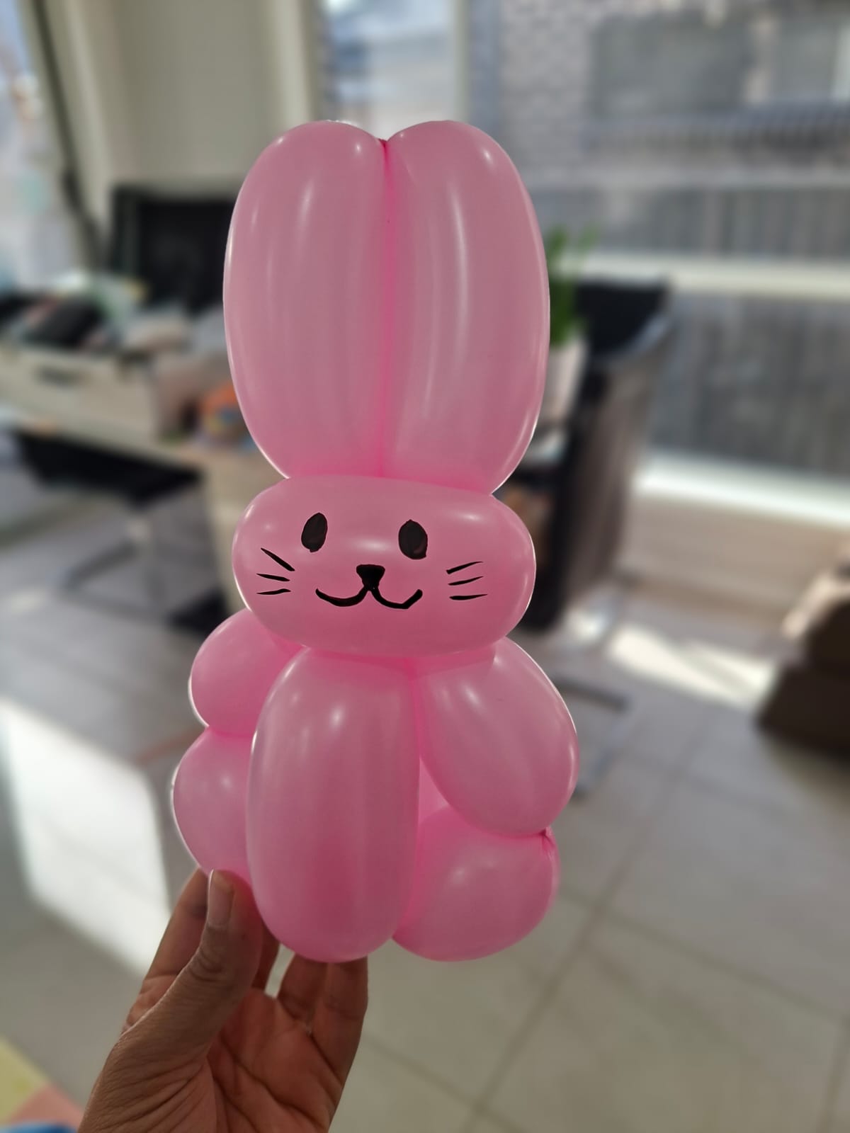 Balloon twisting at kids party