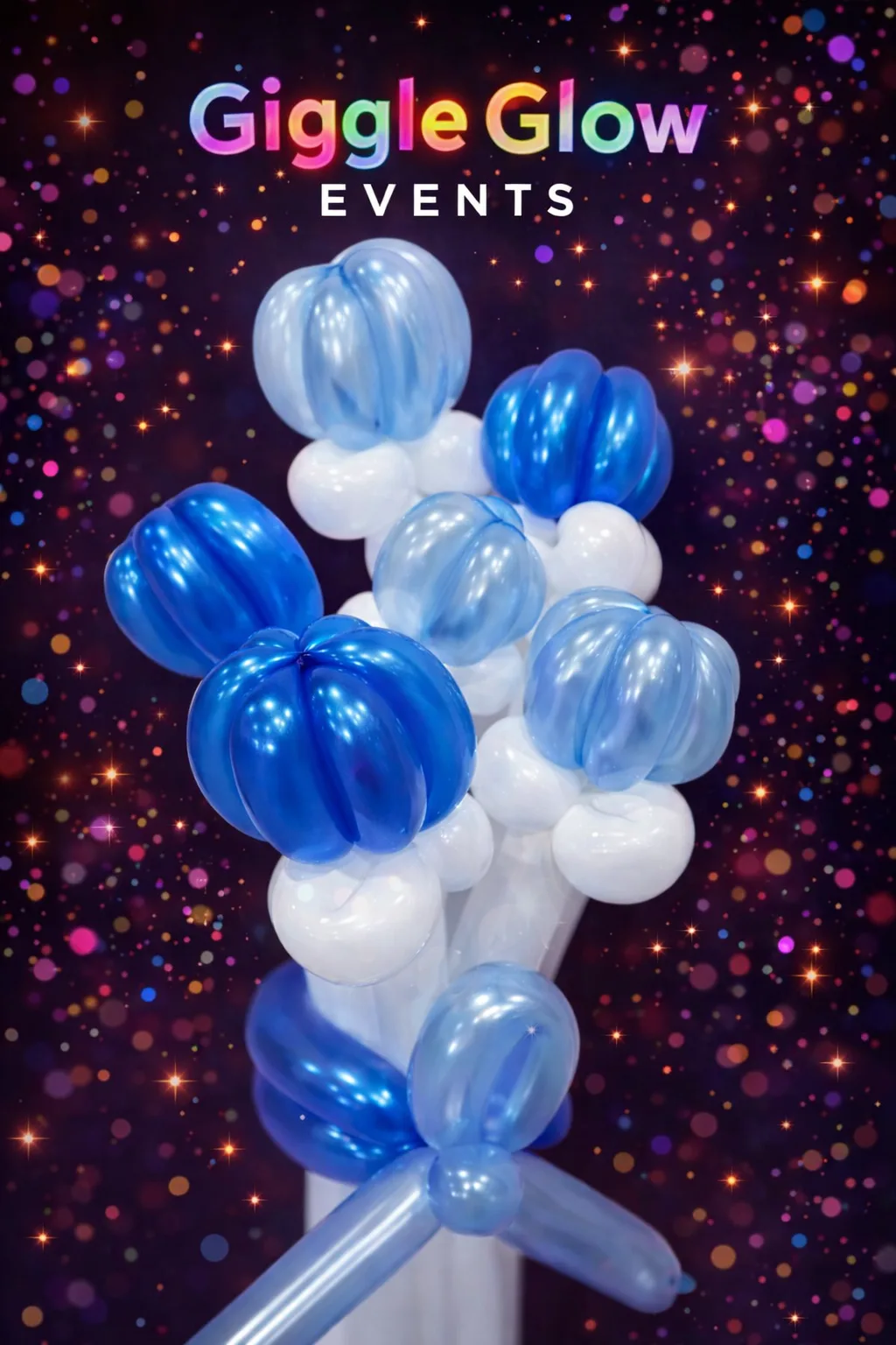 Blue Balloon Display
