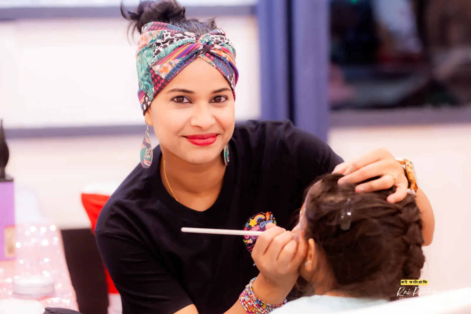 Detailed Face Painting Session