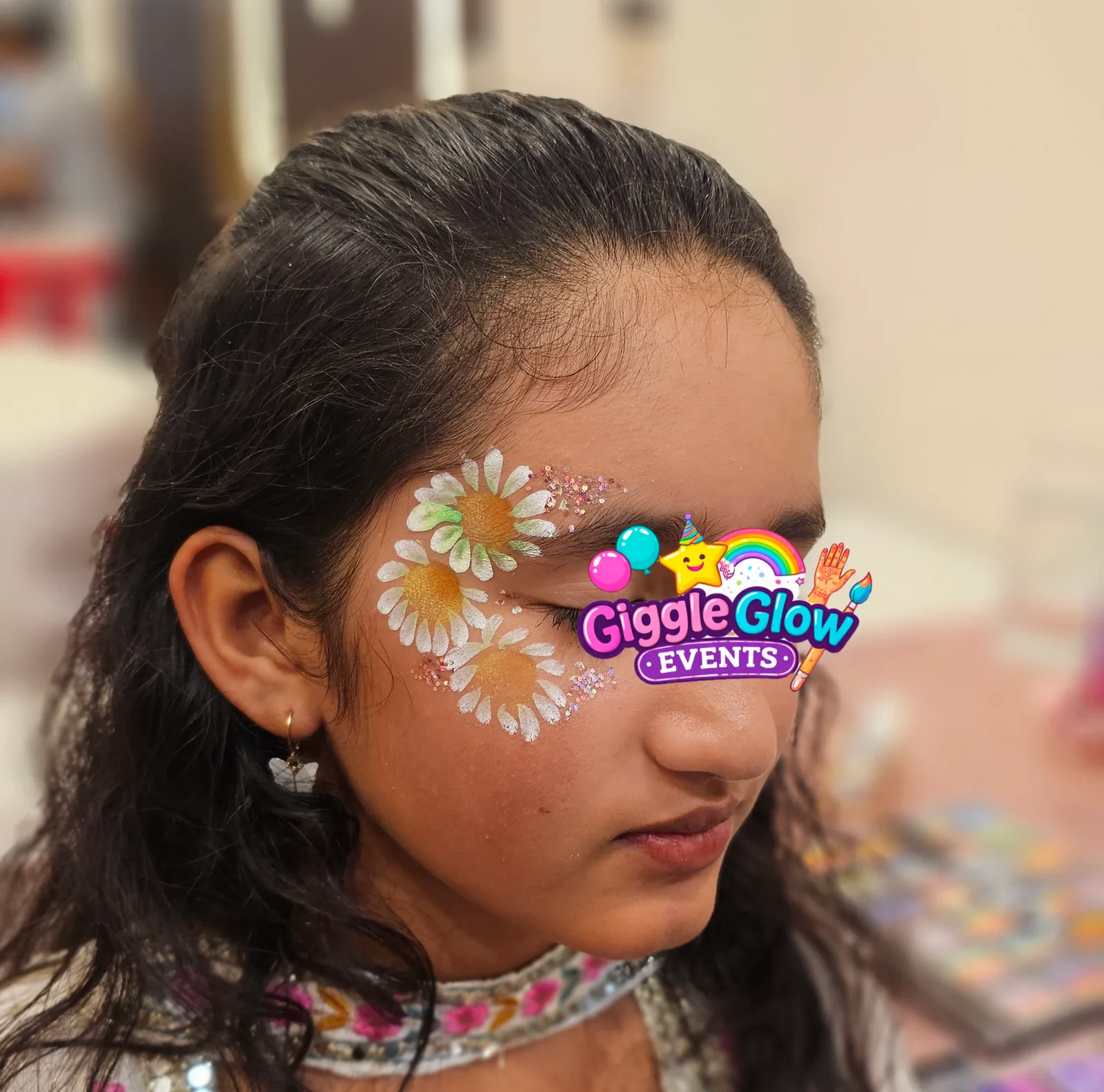 Daisy Eye Face Paint