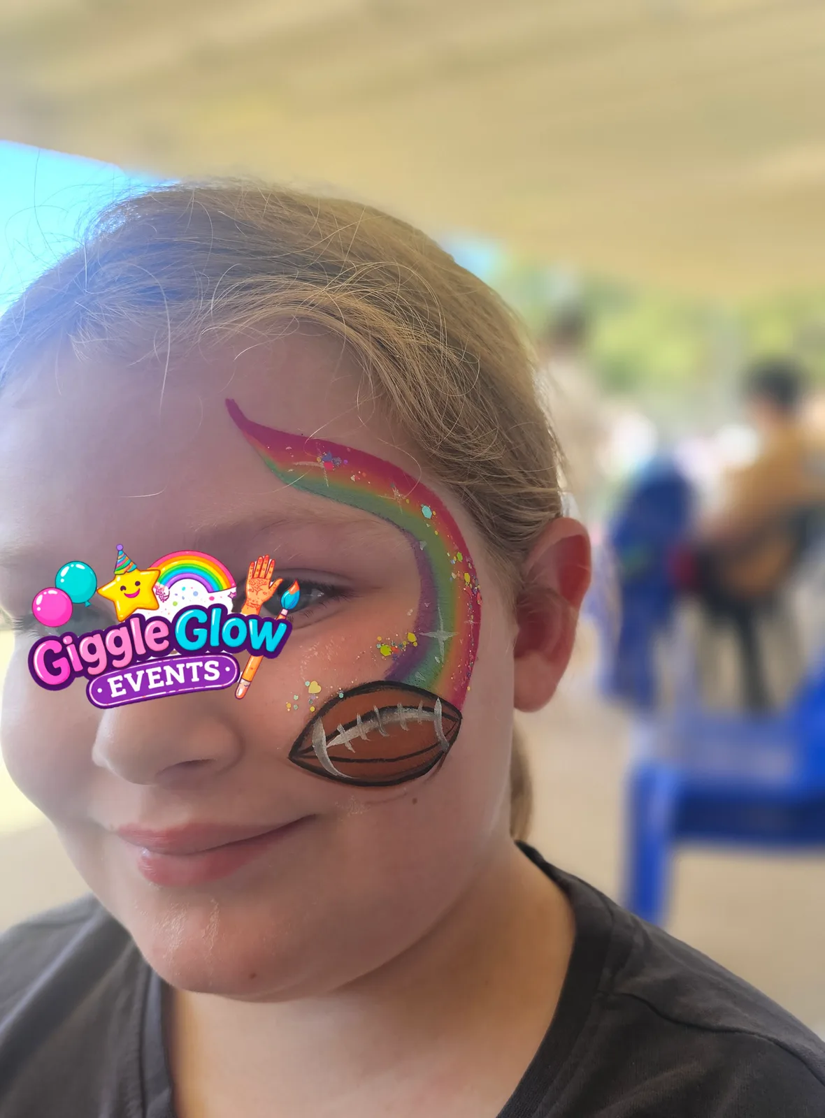 Rainbow Butterfly Face Paint
