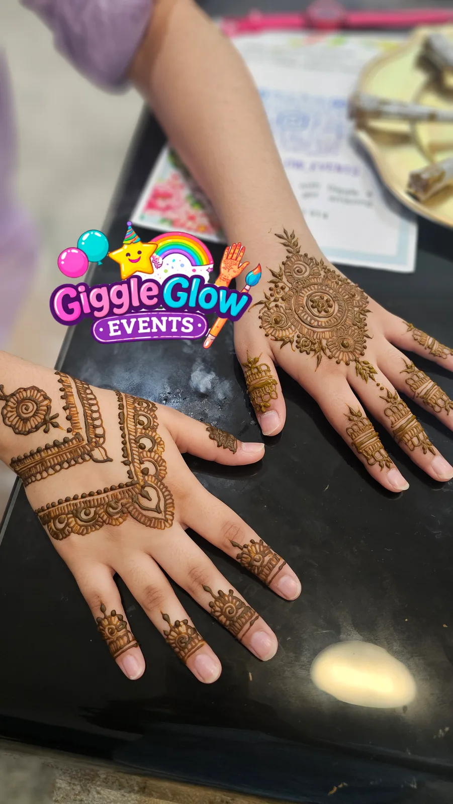 Detailed Henna Hands