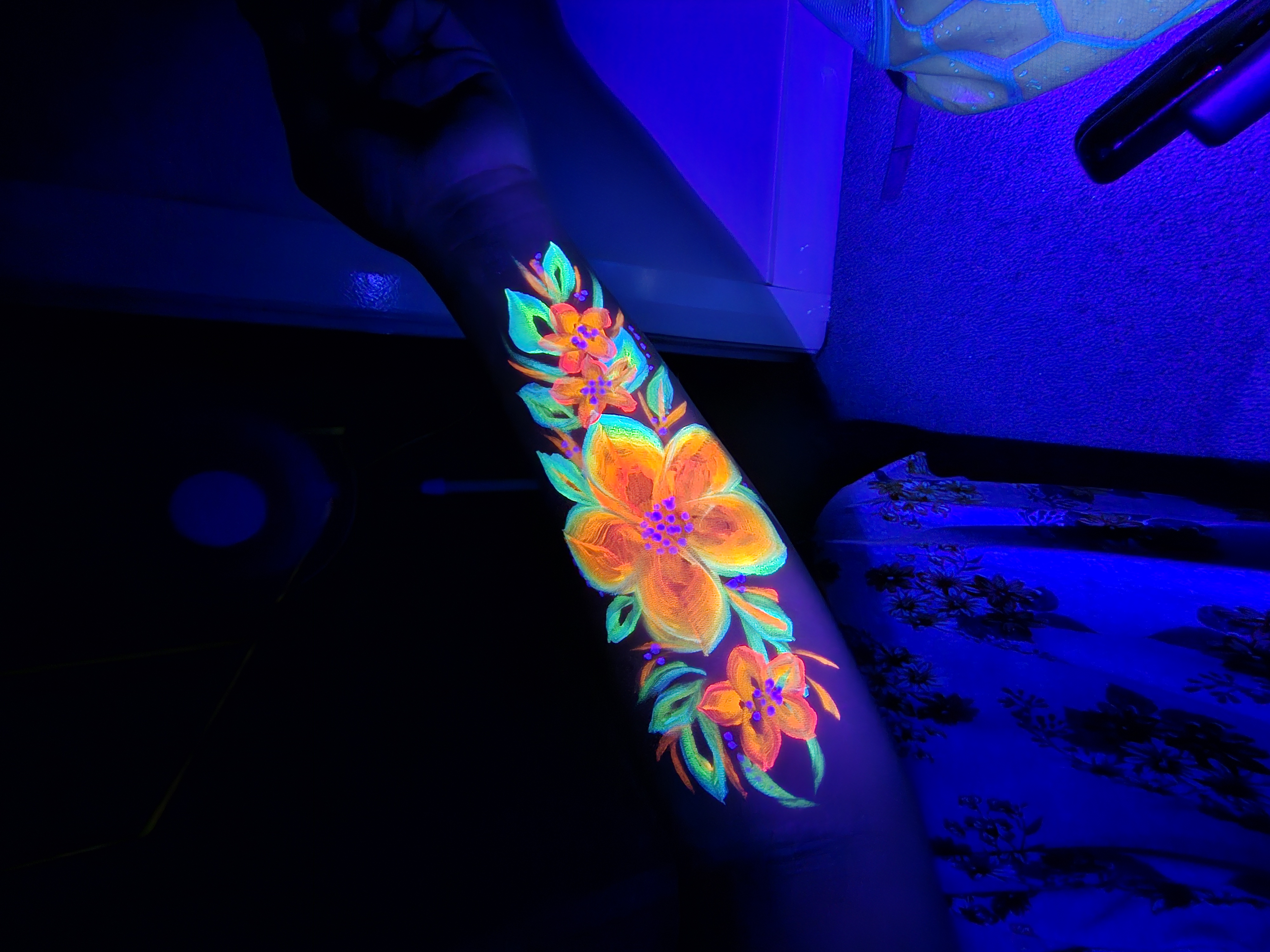 UV Face Paint and Body Art